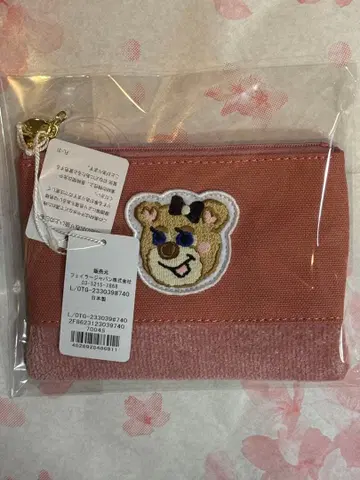 새상품 러브리 바이 페일러 올드 테디걸 와펜 파우치 핑크