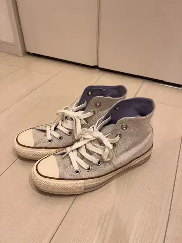 컨버스 ALL STAR 그레이/퍼플 하이컷 스니커즈