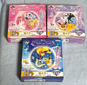 포켓몬 복권 H상 캔 거울 Pikachu and Friends 이브이