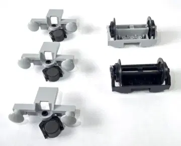 레고 기차 기차 버퍼와 기차 휠 홀더와 바퀴