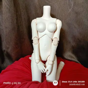 1/3 인형 바디 40cm 여아 오비츠계 바디 화이티 헤드 무 L가슴