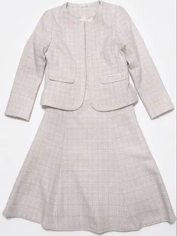 니즈 자켓 스커트 셋업 포멀 마마 트위드