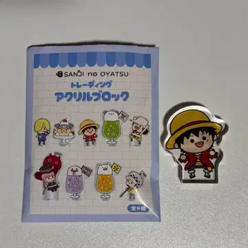 원피스 하라주쿠 무기와라 스토어 루피 아크릴 블록