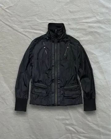 00's 하이넥 더블 지퍼 나일론 자켓