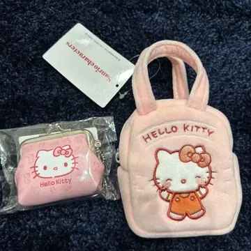 키티 미니 크로스백과 키티 동전 지갑 2종 세트