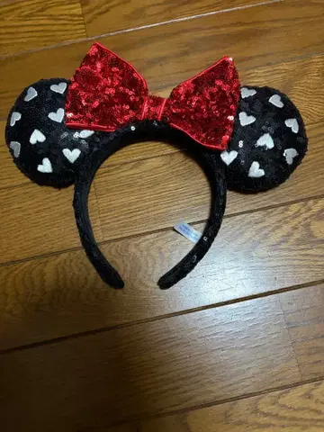 미니 마우스 블랙 스팽글 머리띠와 테레사 부 디자인 세트