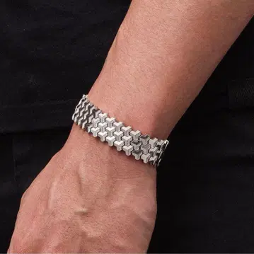 팔찌 남성용 925 실버 산문갑 디자인 새상품