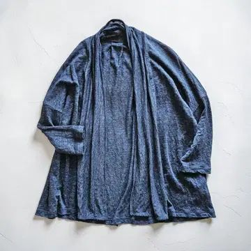 이나/ina 린넨 100% 가디건 일본제 네이비 봄/여름