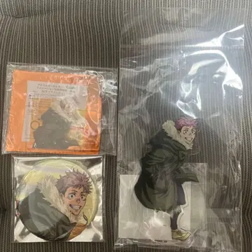 주술회전 해변 아크릴 스탠드 캔뱃지 아크릴 키링 이타도리