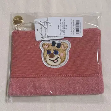 페이 올드 테디걸 와펜 파우치 핑크