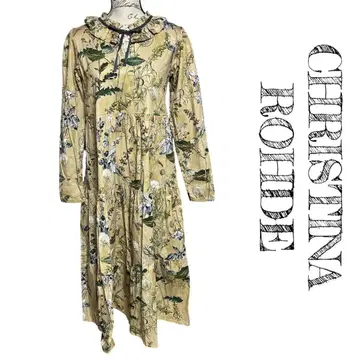 CHRISTINA ROHDE 가을 베이지 민들레 꽃 오텀 원피스