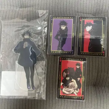 주술회전 후시구로 메구미 해변 아크릴 스탠드 금박 카드놀이 후시구로 진지