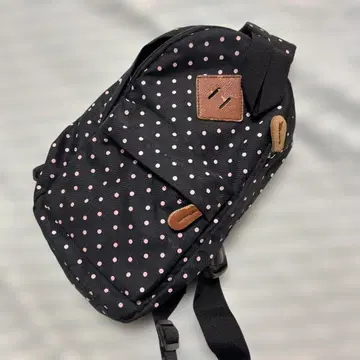 모리걸 백팩 핑크 도트 당시물
