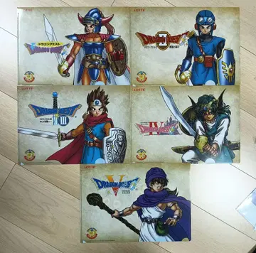 레어 새상품급 드래곤 퀘스트 클리어 파일 5장 세트