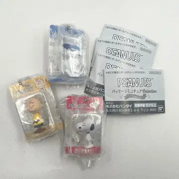 PEANUTS 패키지 미니어처 컬렉션 3종 세트 스누피