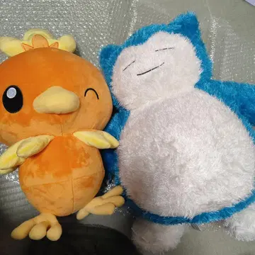 포켓몬 메챠모후 굿토쿠츠로기 타임 봉제 인형 카비곤과 아차모 세트