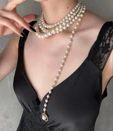 LITMUS 3연 펄 초커 maison lulu pinot