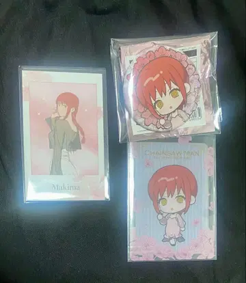 체인소 맨 프린스 호텔 아크릴 스탠드 캔뱃지 특전 카드 마키마