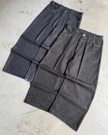 BELVET 클래식 릿지드 턱 팬츠