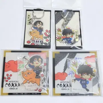 코난 오사카성 마츠다 진페이 하기와라 켄지 아크릴 스탠드 코스터 키링