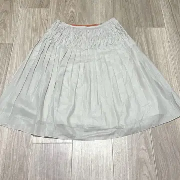 볼지이 스커트 A라인 화이트 무지 튤 36 페미닌 미니 기장