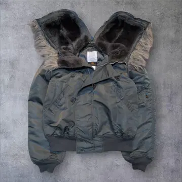 90s ALPHA USA제 N-2B 플라이트 자켓 카키 IDEAL