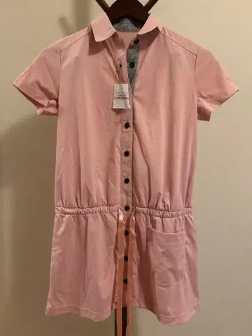 골프웨어 젝시오 XXIO 핑크 버튼 달린 셔츠 원피스