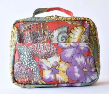 트래블 파우치 1점 빈티지 스카프