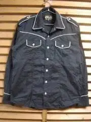 CALM FLOW 긴팔 셔츠 에폴렛 포함. 웨스턴