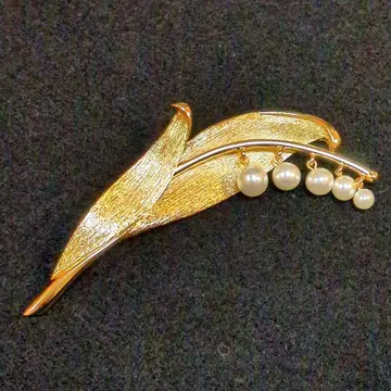 AVON 에이본 스즈란 브로치 빈티지 골드