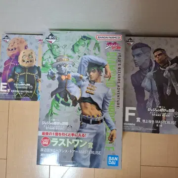 제일복권 죠죠의 기묘한 모험 E상 F상 라스트원 피규어 3종 세트