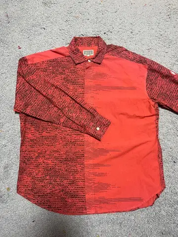 레어 Cavempt C.E 그라데이션 데미지 패턴 패턴 셔츠 일본제