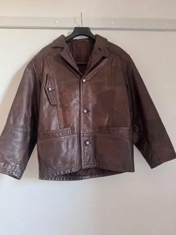 이탈리아제 천연 가죽 VERA PELLE 가죽 자켓 빈티지 90년제