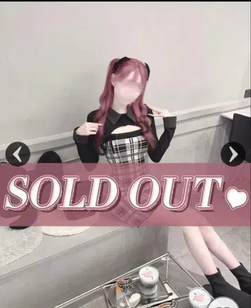 허니뮤우 check 앙상블 롱 슬리브 원피스 프리 사이즈 F