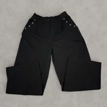 Adoon 플레인 2턱 와이드 스트레이트 슬랙스 S