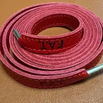 FAT 가죽 슈레이스 벨트 레드