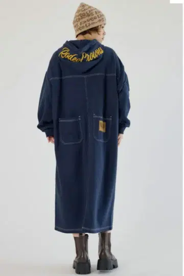 RCS 컬러 스티치 파카 원피스