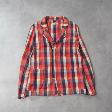 nonnative / 마드라스 체크 지퍼 셔츠 테일러드 자켓