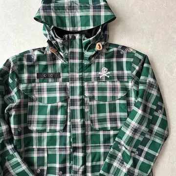 [DOARAT] 체크 무늬 나일론 자켓 후드티 스트릿 구제 의류 남성용