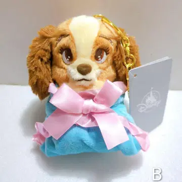 디즈니 스토어  반려견 이야기 레이디 봉제 인형 키체인 멜로우 허그 B