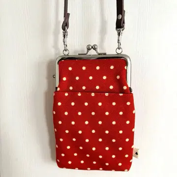 AYANOKOJI 물방울 패턴 가마구치 숄더백 미니백