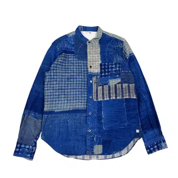 SOU SOU 소우소우 밴드 카라 패치워크 BORO 보로 사카오 직물