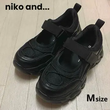 niko and - 오리지널 절개 밑창 벨트 스니커즈 통굽 M