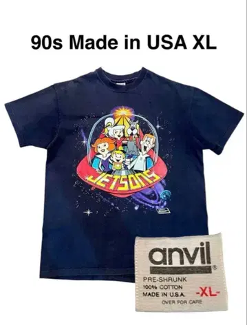 9Os USA제 'IThe Jetsons' 네이비 XL