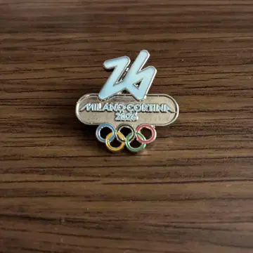 밀라노 코르티나 올림픽 핀 배지 엠블럼 미사용