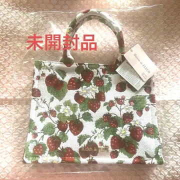 메종 드 플뢰르 딸기 고블랑 스퀘어 토트 백 미개봉품