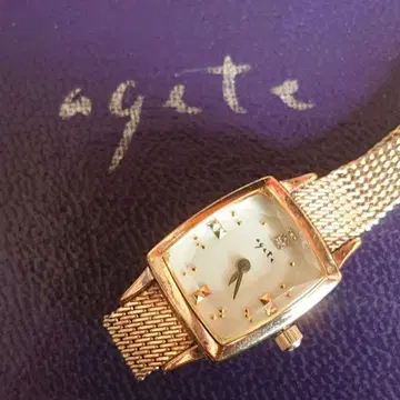 agete 앤티크 여성용 로즈 골드 쿼츠 시계