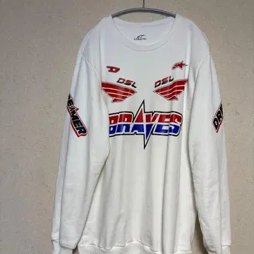 DSL 화이트 트레이닝복 긴팔