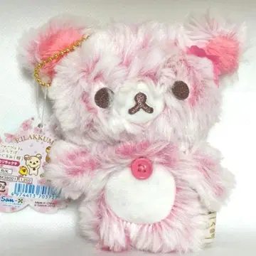 [ 벚꽃 리락쿠마 ] 샤베트 매달린 봉제 인형(벚꽃) 코리락쿠마