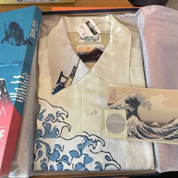 새상품 SUN SURF 호쿠사이 하와이안 셔츠 SS37651 L 사이즈